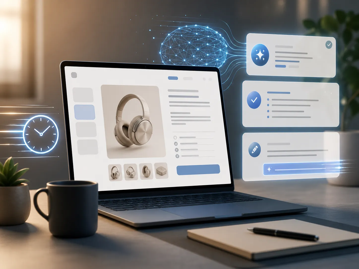 Moderne AI helpt webshops om productbeschrijvingen sneller, slimmer en professioneler te maken.